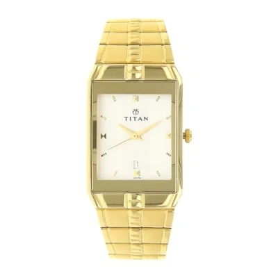 Image of Titan Men&#039;s Karishma Analog Goldcolor Dial Watch