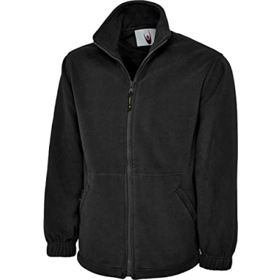 Image of UC604 Classic Full Zip Micro Fleece Jacket (300 GSM) Black 5XL