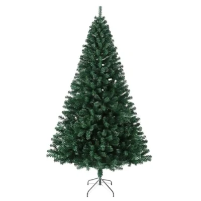 Image of Evre Artificial Christmas Tree 7ft with 1200 PVC Tips &amp; Branches Metal Stand 7 Ft