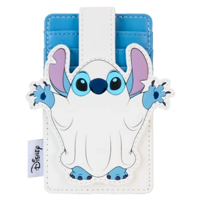 Image of Loungefly Disney Stitch Ghost Custom Glow Cardholder, Multicolor, Standard, Cardholder