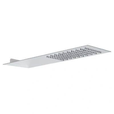 Image of Abode AB2427 Storm Slimline Wall Mounted Shower Head Square Edged
