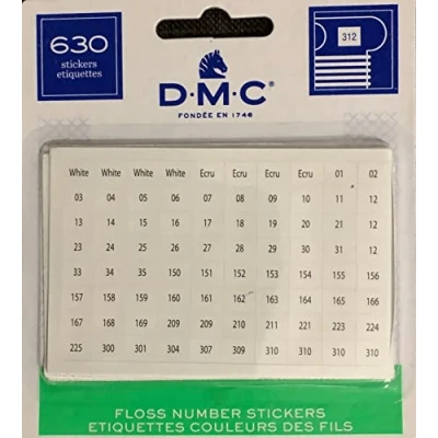 Image of DMC Floss Number Stickers, 630/Pkg