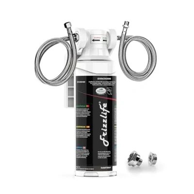 Image of Frizzlife Under Sink Water Filter System High Capacity Direct Connect Counter Drinking Filtration 0.5 Micron Quick Change Removes 99.99% Lead, Chlorine, Bad Taste &amp; Odor