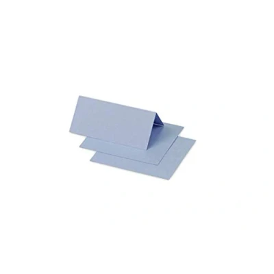 Image of Clairefontaine Ref 11539C Pollen Card (Pack of 25 Sheets) 106 x 213mm Sized, Acid Free, Inkjet &amp; Laser Compatible, Easy to Write On, 210gsm Lavender Blue