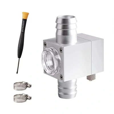 Image of DONGKER External Inline CO2 Diffuser Atomizer, 16mm Aquarium Atomiser Reactor Aluminum Alloy for Planted Canister Filter