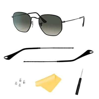 Image of Replacement Temple Arm,Temple Tips for Ray Ban RB3447 RB3547N RB3548N RB3647N Sunglasses,with 4 Screws,1 Screwdriver (Black)