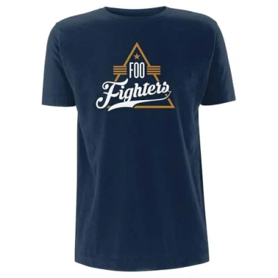 Image of Rock Off officially licensed products Foo Fighters Triangle T Shirt M Navy
