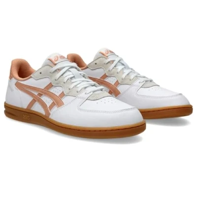 Image of Asics Sportstyle Skyhand OG Unisex Trainers, Size: 6, Cream/rainy lake leather and imitation