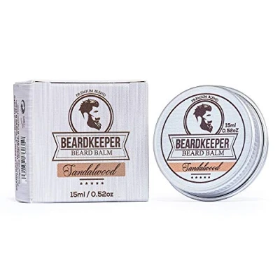 Image of BeardKeeper Premium Beard Balm Natural &amp; Organic Best Conditioner (SANDALWOOD, 15G)