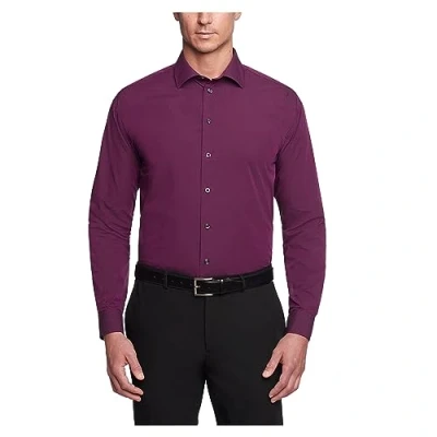 Image of UNLISTED Men&#039;s Solid Dress Shirts, Raspberry, 15&quot; 15.5&quot; Neck 32&quot; 33&quot; Sleeve