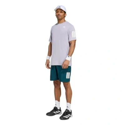 Image of adidas Men&#039;s Club Tennis Climacool 3 Stripes Shorts, Aurora Ivy, L 9 inch