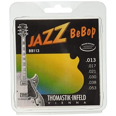 Image of Thomastik Saiten für E Gitarre Jazz BeBop Nickel Round Wound Satz BB113 Medium Light .013 .053w