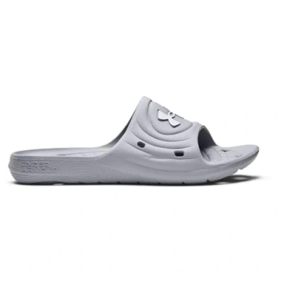 Image of Under Armour Locker IV Pool slides, Men&#039;s, Size: 17, Grey Synthetics