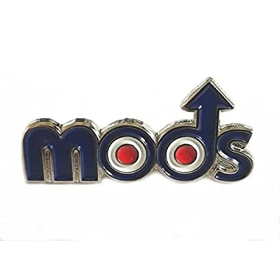 Image of Metal Enamel Pin Badge Scooter Vespa Lambretta RAF MODS