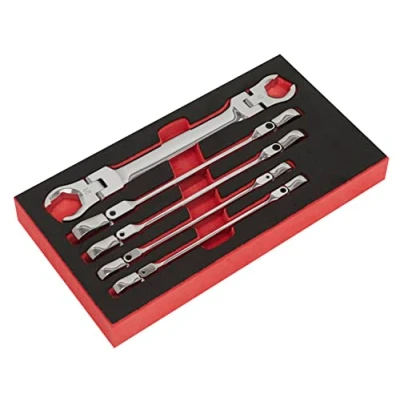 Image of Sealey Premier Flexi Head Flare Nut Spanner Set 5pc