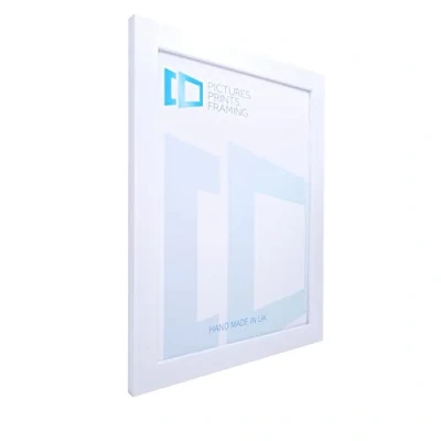 Image of Pictures Prints Framing White Photo/Picture Frame to fit image size 17x25 inches with Perspex