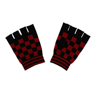 Image of Zac&#039;s Alter Ego Checkered Short Fingerless Gloves