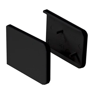 Image of Short Window Cill Capping End Caps (Pair) Black