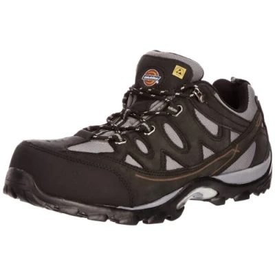 Image of Dickies Men&#039;s Alford safety Shoes FC9512 Black/Grey 8 UK, 42 EU Regular EN certified