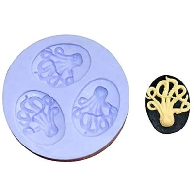 Image of LC Octopus X074 Fondant Mold Silicone Sugar Resin mould Craft Molds DIY Cake Decorating