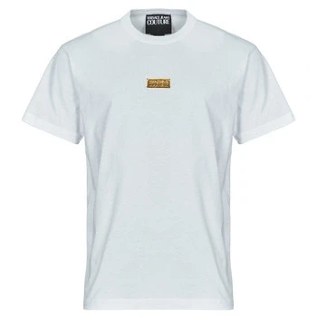 Image of Versace Jeans Couture Basic Tshirt, Men&#039;s, Size: Small, White/gold