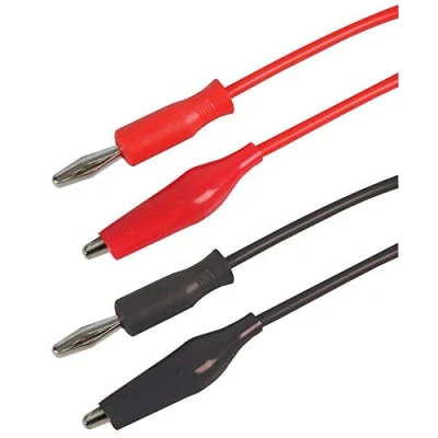 Image of Tenma TEN01014 4mm Banana Plug to Crocodile Clip Test Lead Set