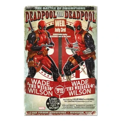 Image of Grupo Erik Marvel Deadpool Poster 36 x 24 inches / 91.5 61 cm Shipped Rolled Up Cool Posters Art &amp; Prints Wall