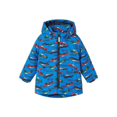 Image of NAME IT Boy&#039;s Nmmmax AOP Jacket Short, Blue, 4 Years