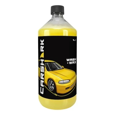 Image of CARSHARK Wash and Wax Car Shampoo 1 Litre, Cleans Dirt Grime, Leaves Protective Shine