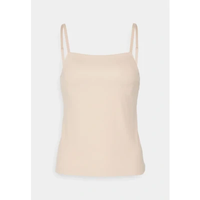 Image of ONLY Onltracy Bonded Moulded BRA Singlet Undershirt, Women&#039;s, Size: Small, Rugby tan
