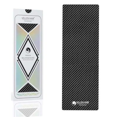 Image of VELLEN Hair Professional Carbon Fiber Foil/Balayage Board, Extra Light Color board (Black, 5.1&quot; x 15.8&quot; inch)