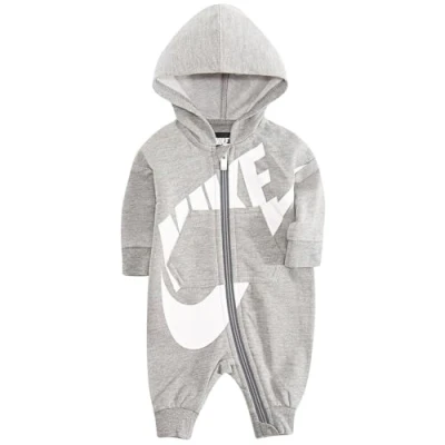 Image of Nike Sportswear ALL DAY PLAY Coverall Unisex Jumpsuit for kids, Size: 6m, Grey heather