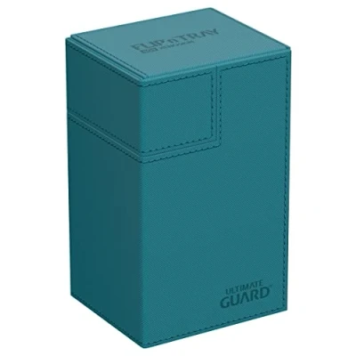Image of Ultimate Guard Flip`n`Tray 80+ XenoSkin Monocolour Petrol Blue