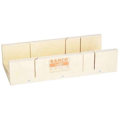 Image of Bahco 233 300 Laminated Wood Miter Box, Beige