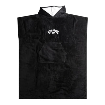 Image of Billabong Classic Poncho Dressing gown, Men&#039;s, Size: One Size, Black