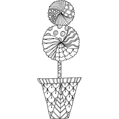 Image of Lindsay Mason Designs LM Topiary Ready to Go Clear Stamp