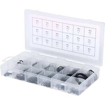 Image of KS Tools 970.0310 Snap rings assortment, external + internal, Ø6 32 mm, 225 pcs