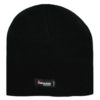 Image of Rjm Children&#039;s Thermal Thinsulate Beanie Hat Black 11 13 Years