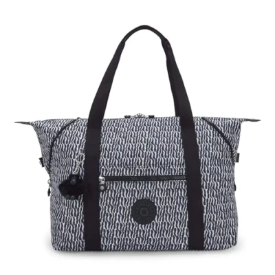 Image of Kipling ART M Large Tote, Totes, Holiday Waves (Blue)