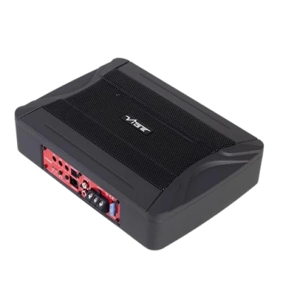 Image of VIBE Car Audio 240W Pulse PULSEC8A V0 Underseat Ultra Slim Compact Active subwoofer System, Die Cast Aluminium loaded enclosure, under seat enclosure