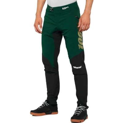 Image of 100% MTB WEAR R Core X LE Pants Green 34 Pants, Adults Unisex, Forest Green,
