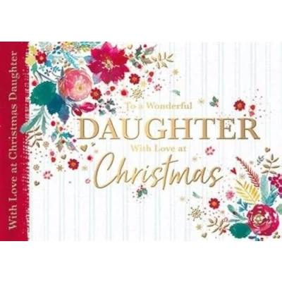Image of Cards Words N Wishes Daughter Christmas Card to a Wonderful with Love at Chrstmas