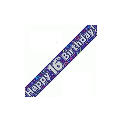 Image of Oaktree UK 624177 Party Banner, Purple