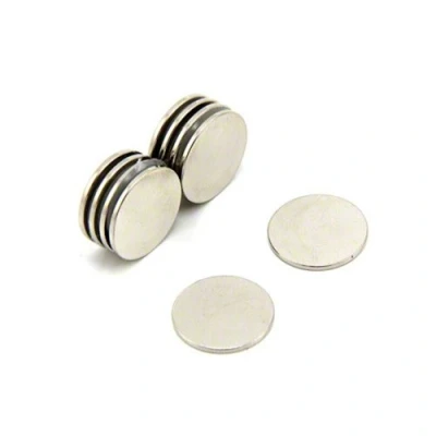 Image of N42 Neodymium Magnet for Arts, Crafts, Model Making, DIY, Hobbies, Office and Home 15mm dia x 1mm thick 1.1kg Pull Pack of 10