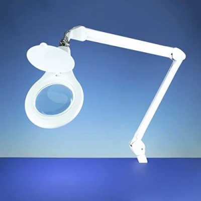 Image of Lightcraft Professional Long Reach LED Magnifier Lamp, White
