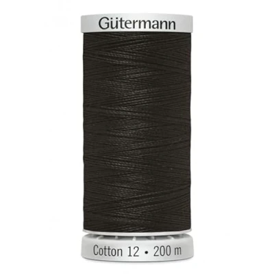 Image of Gutermann No 12 Sulky Cotton Embroidery Thread 200m 1131 Brown Each