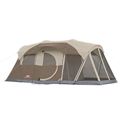 Image of Coleman WeatherMaster 6 Person Tent with Screen Room,Brown