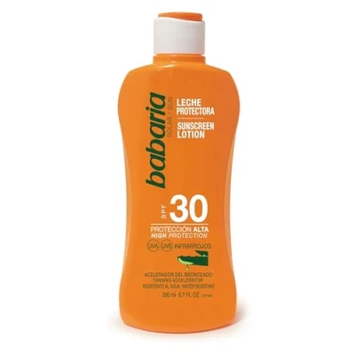 Image of Babaria Aloe Vera Sun Lotion SPF 30 UVA/UVB 200ml