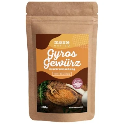 Image of Gyros Spice Monte Nativo (250g) Gently dried Mix ideal for Cooking and Grilling Flavourful delicious Seasoning Greek Spices
