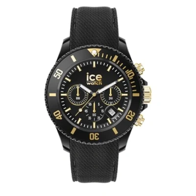 Image of ICE WATCH chrono Black gold Men&#039;s wristwatch with plastic strap 021602 (Medium)